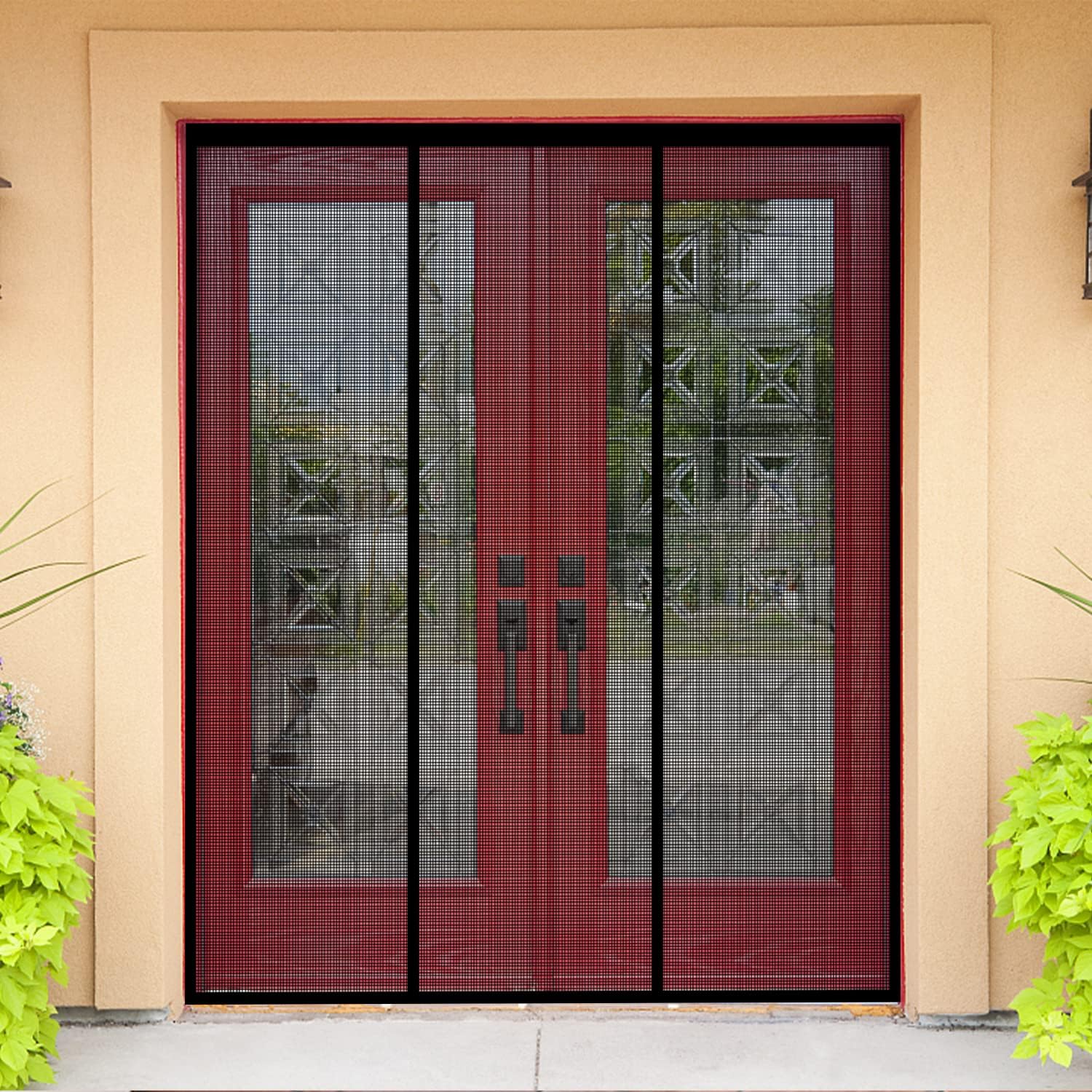 Screen Top Mesh - Fiberglass Magnetic Screen Door, Self Sealing