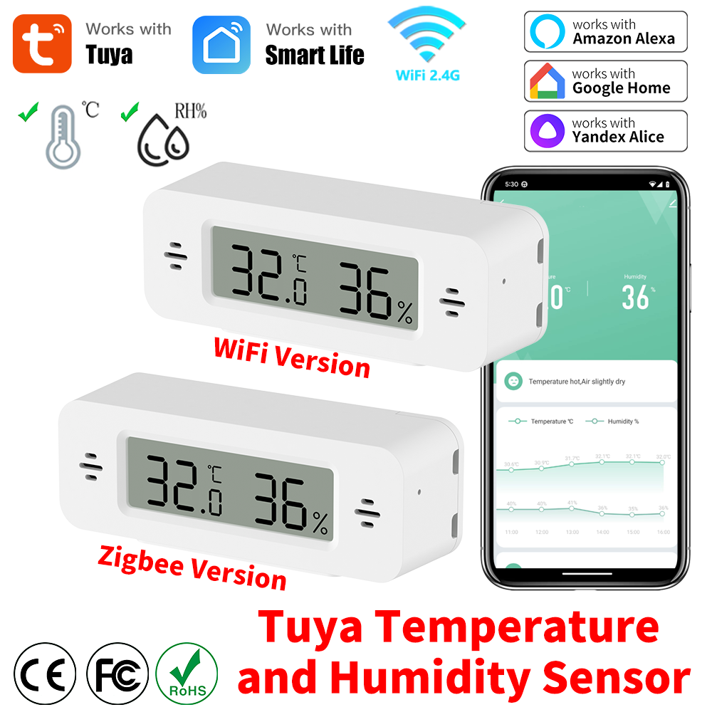 Tuya WiFi/Zigbee Temperature H - đánh giá và giá Digital Hygrometer Probe
