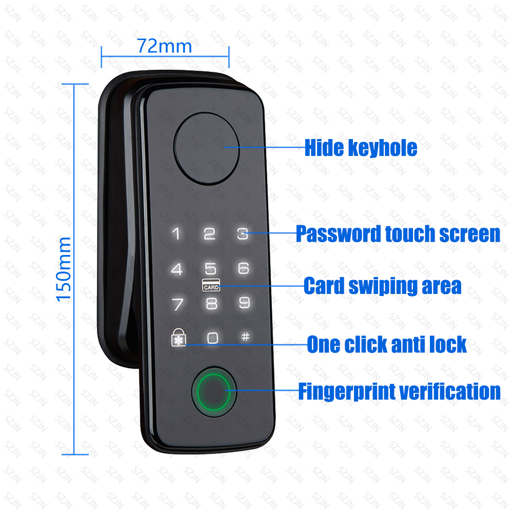 TTLock Auto Smart Fingerprint  - đánh giá và giá Glass Door Hinge