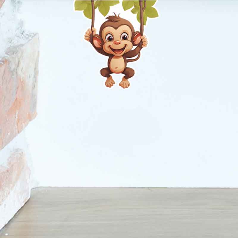 Cute Little Monkey Living Room - đánh giá và giá Pvc Panel Background