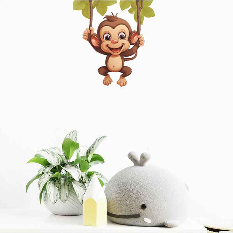 Cute Little Monkey Living Room - đánh giá và giá Pvc Panel Background