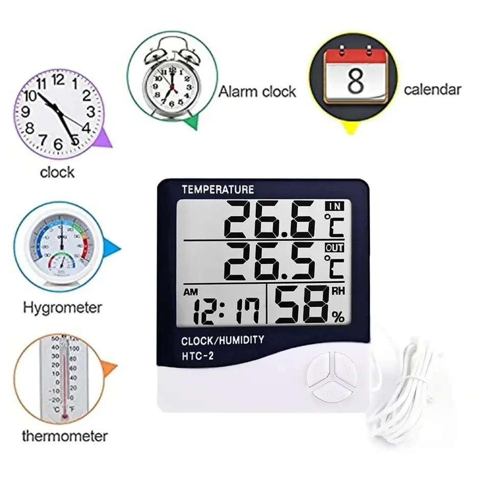 Indoor LCD Digital Thermometer - đánh giá và giá Digital Hygrometer Probe