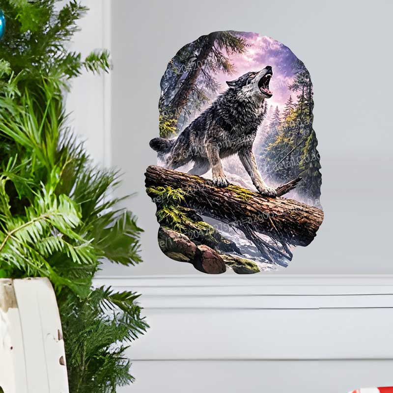 Wild Timberwolves Pattern Wall - đánh giá và giá Pvc Panel Background