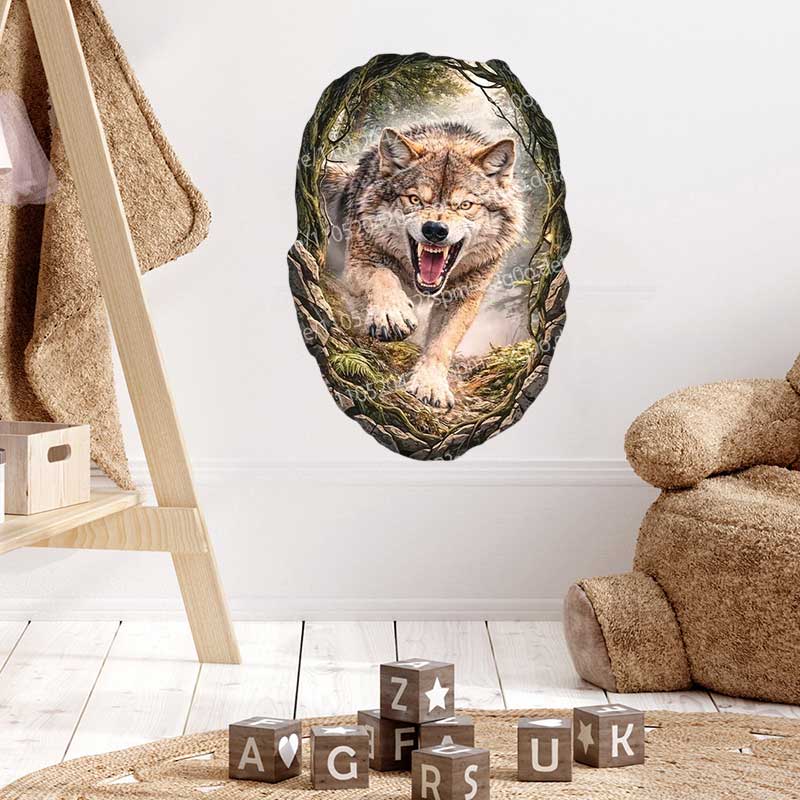 Wild Timberwolves Pattern Wall - đánh giá và giá Pvc Panel Background