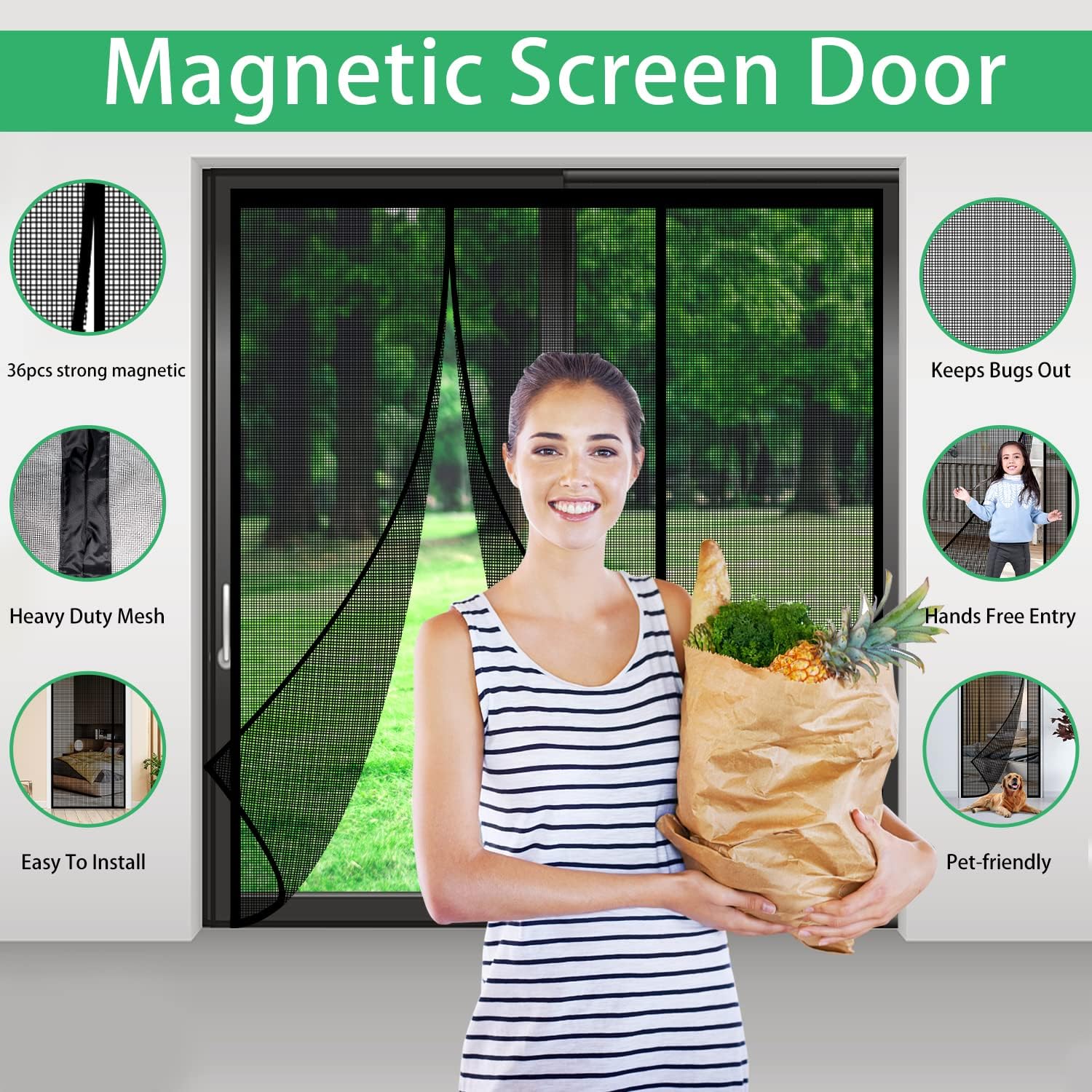 Fiberglass Magnetic Screen Doo - đánh giá và giá Screen Top Mesh