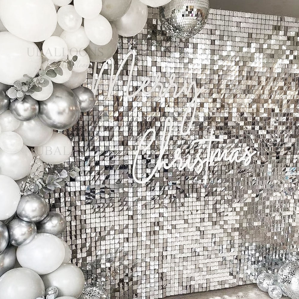Silver Sequin Wall Backdrop Pa - đánh giá và giá Pvc Panel Background